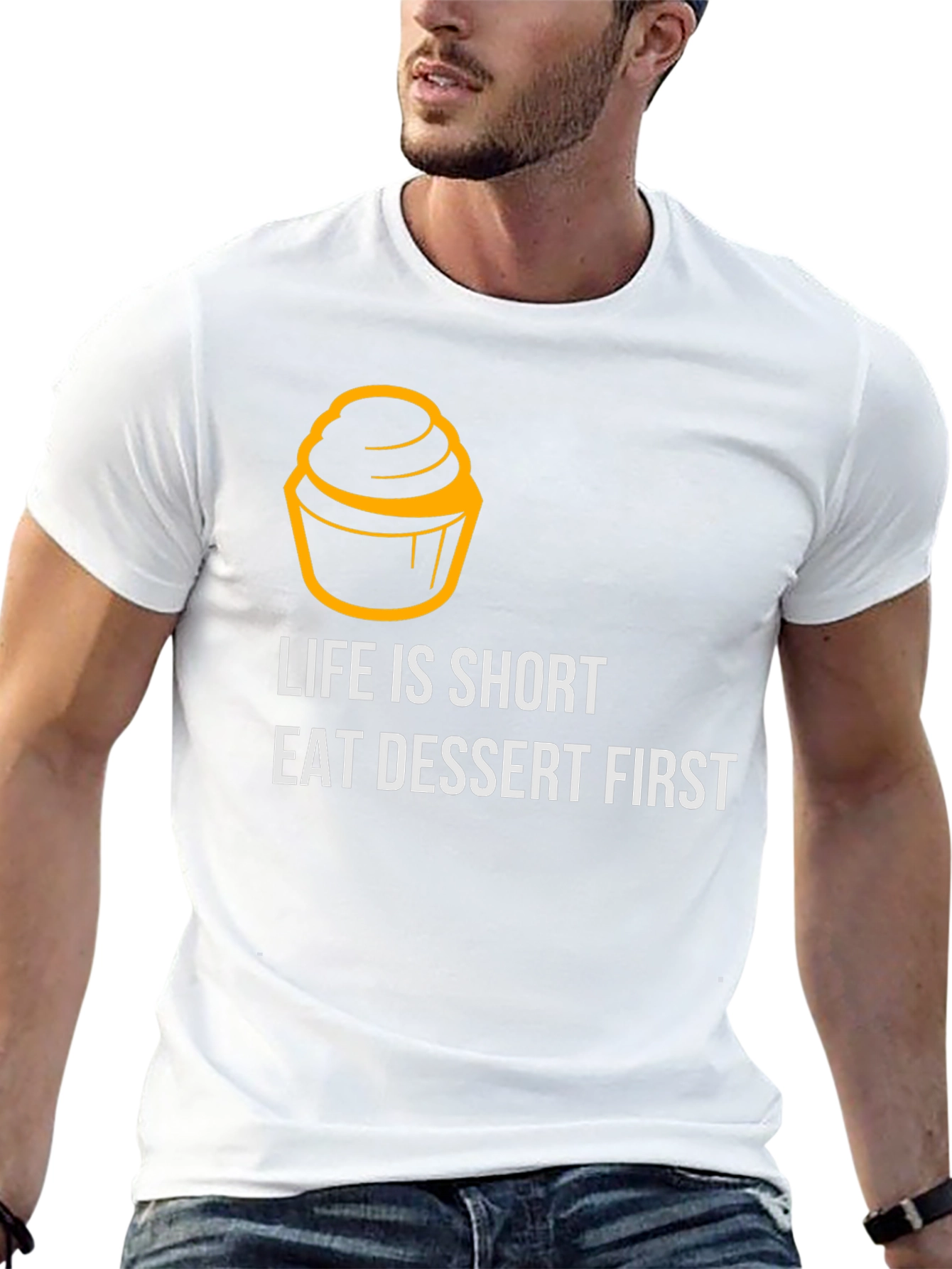 Life is Short Eat Dessert First Graphic Tee
