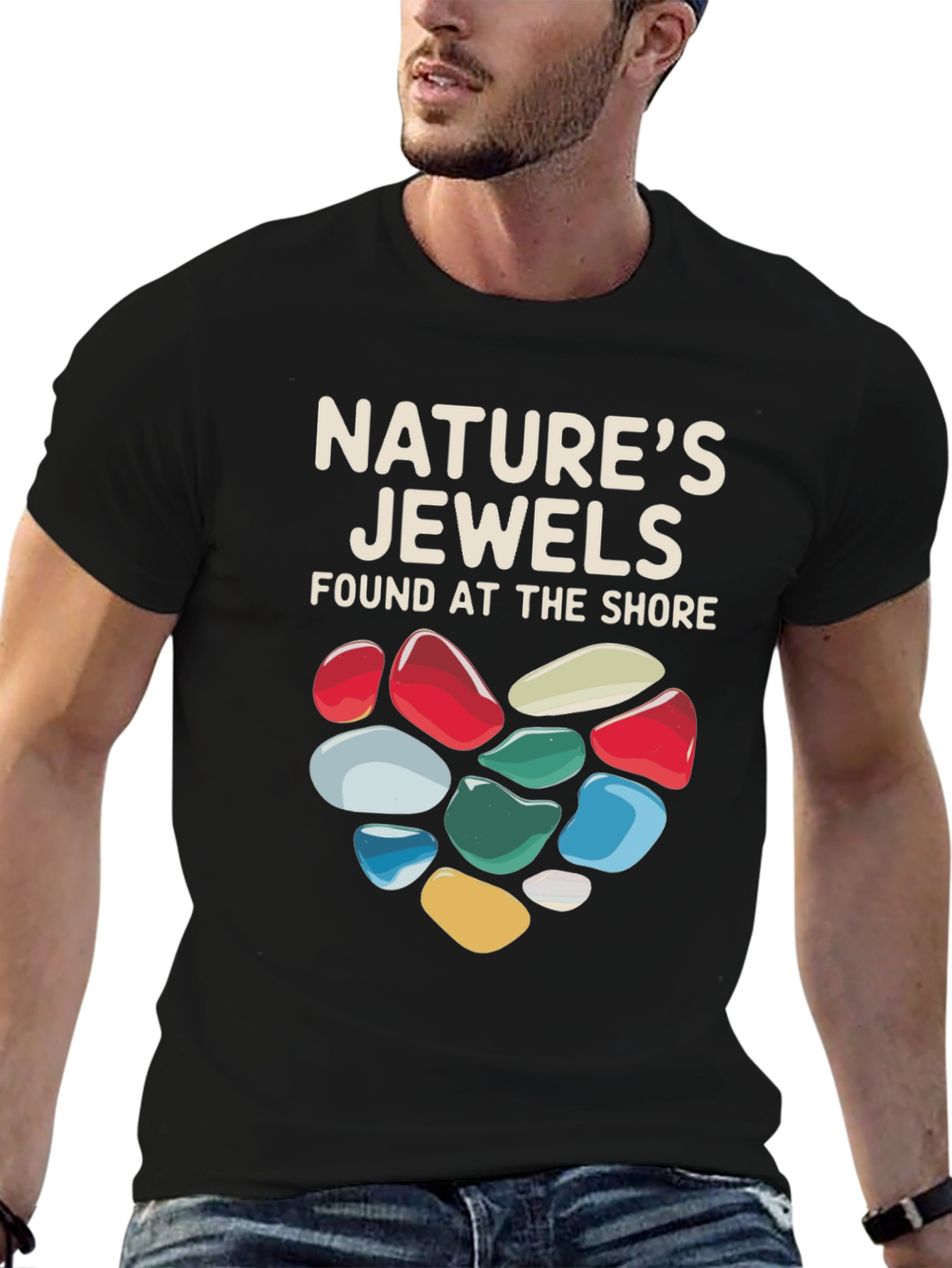 Natures Jewels T-Shirt - Found at the Shore