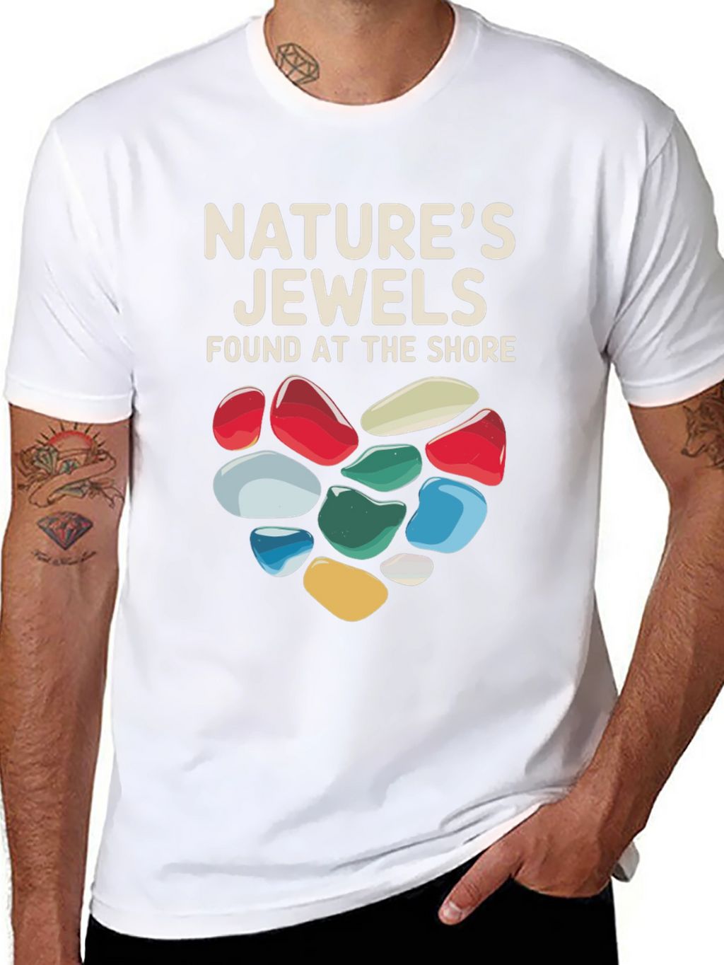 Natures Jewels T-Shirt - Found at the Shore