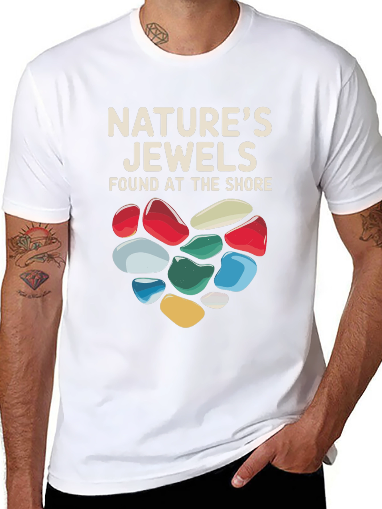 Natures Jewels T-Shirt - Found at the Shore