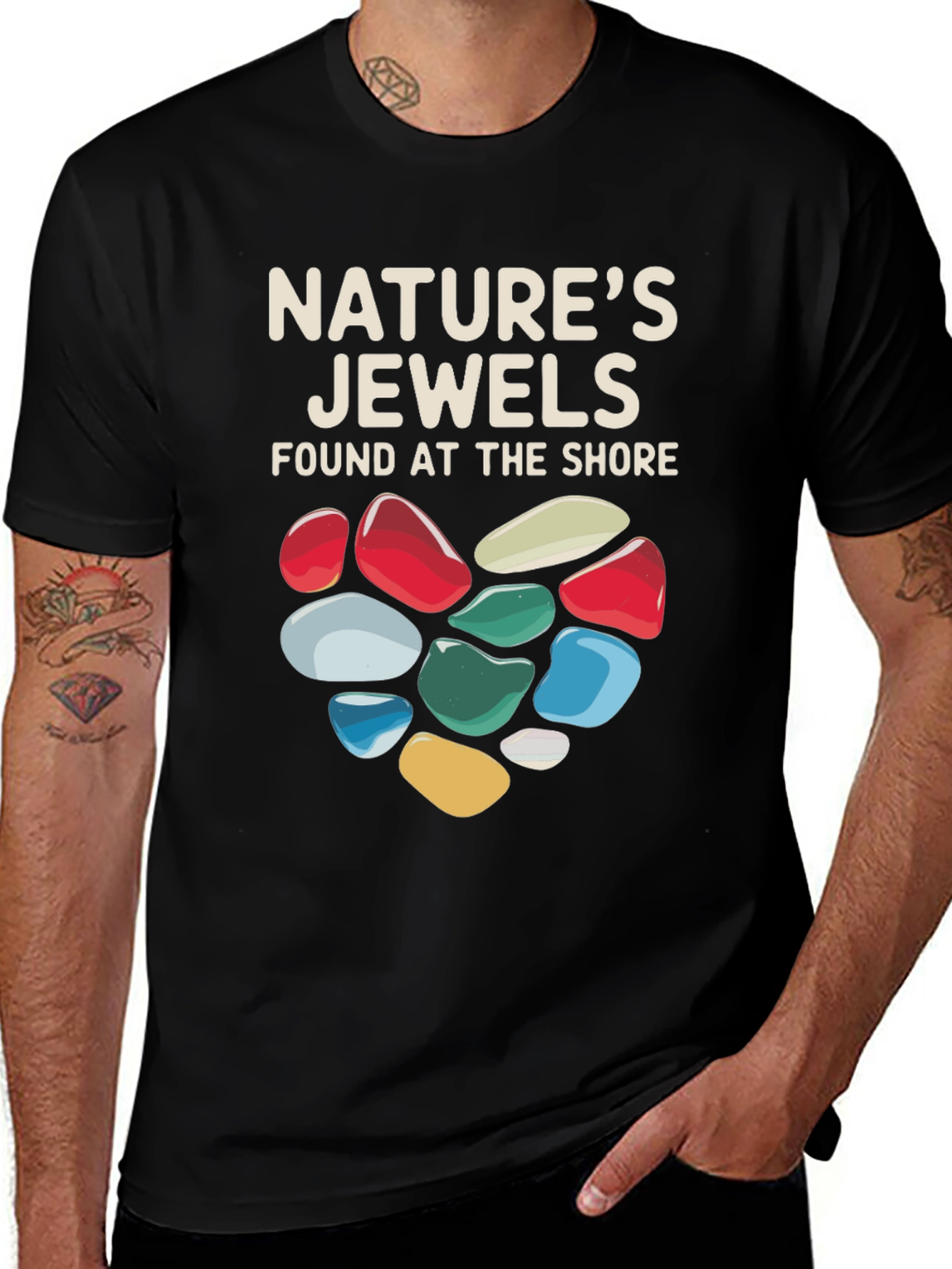 Natures Jewels T-Shirt - Found at the Shore