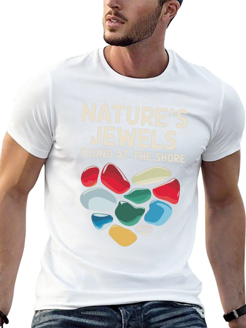 Natures Jewels T-Shirt - Found at the Shore