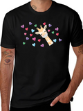 Giraffe Heart Mask T-Shirt - Cute Valentines Day Tee