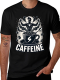Caffeine Power T-Shirt - Black Graphic Tee