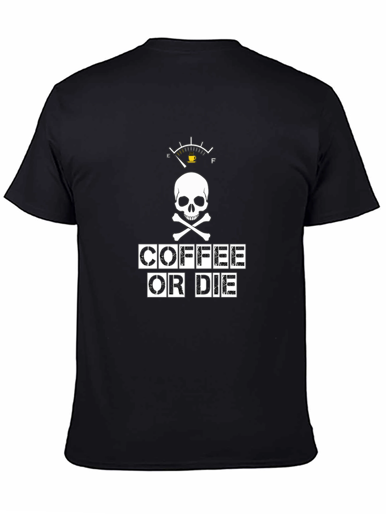 Coffee or Die Graphic Tee - Black Cotton T-Shirt