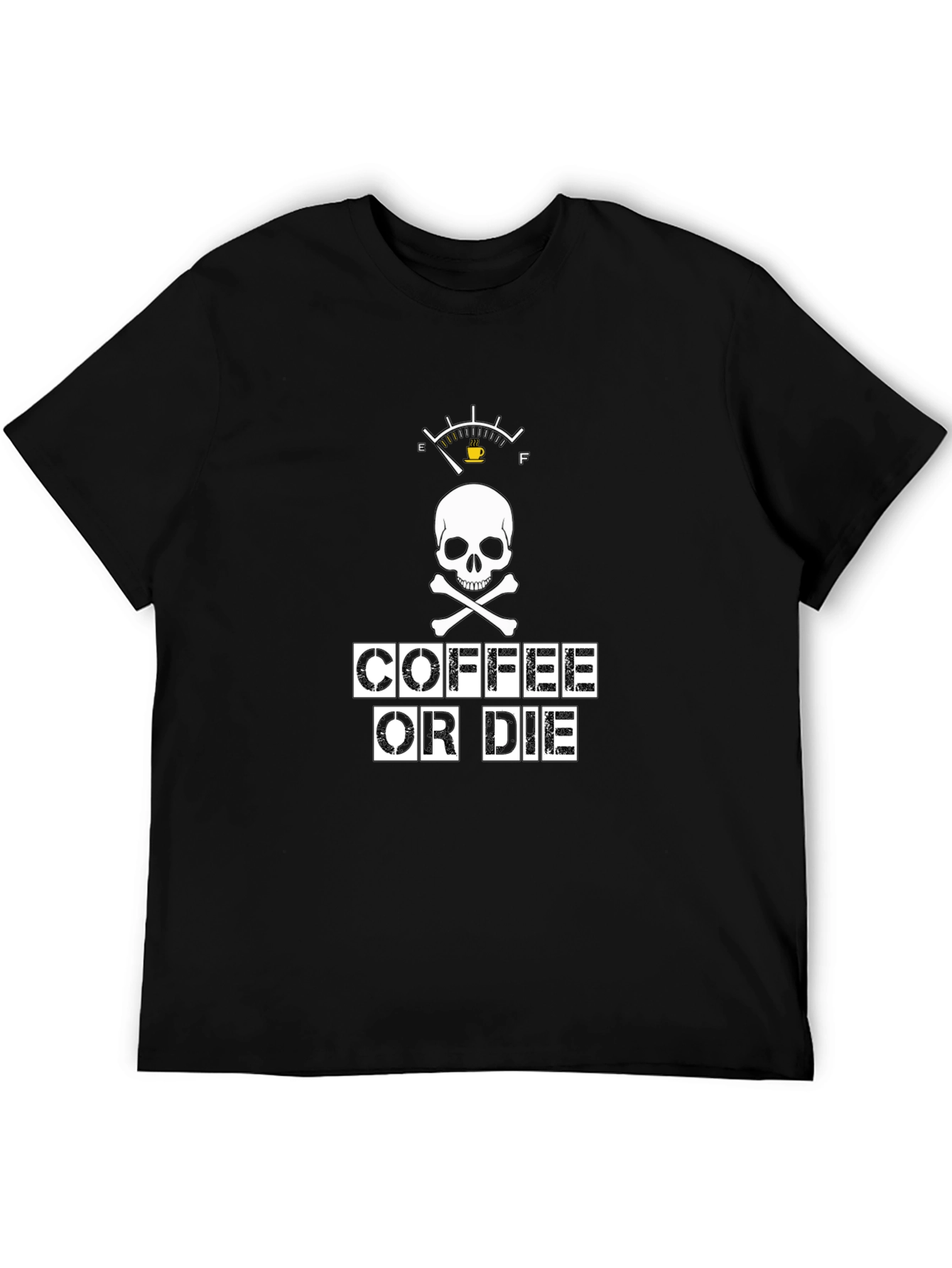 Coffee or Die Graphic Tee - Black Cotton T-Shirt