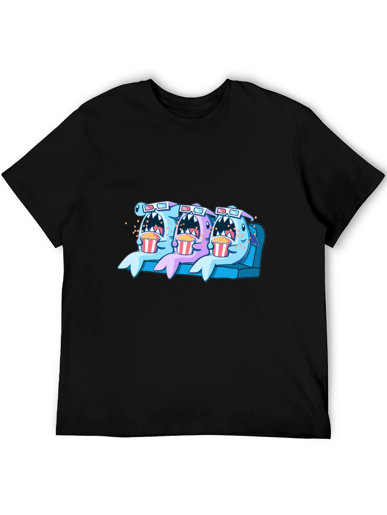 Shark Movie Night Graphic Tee