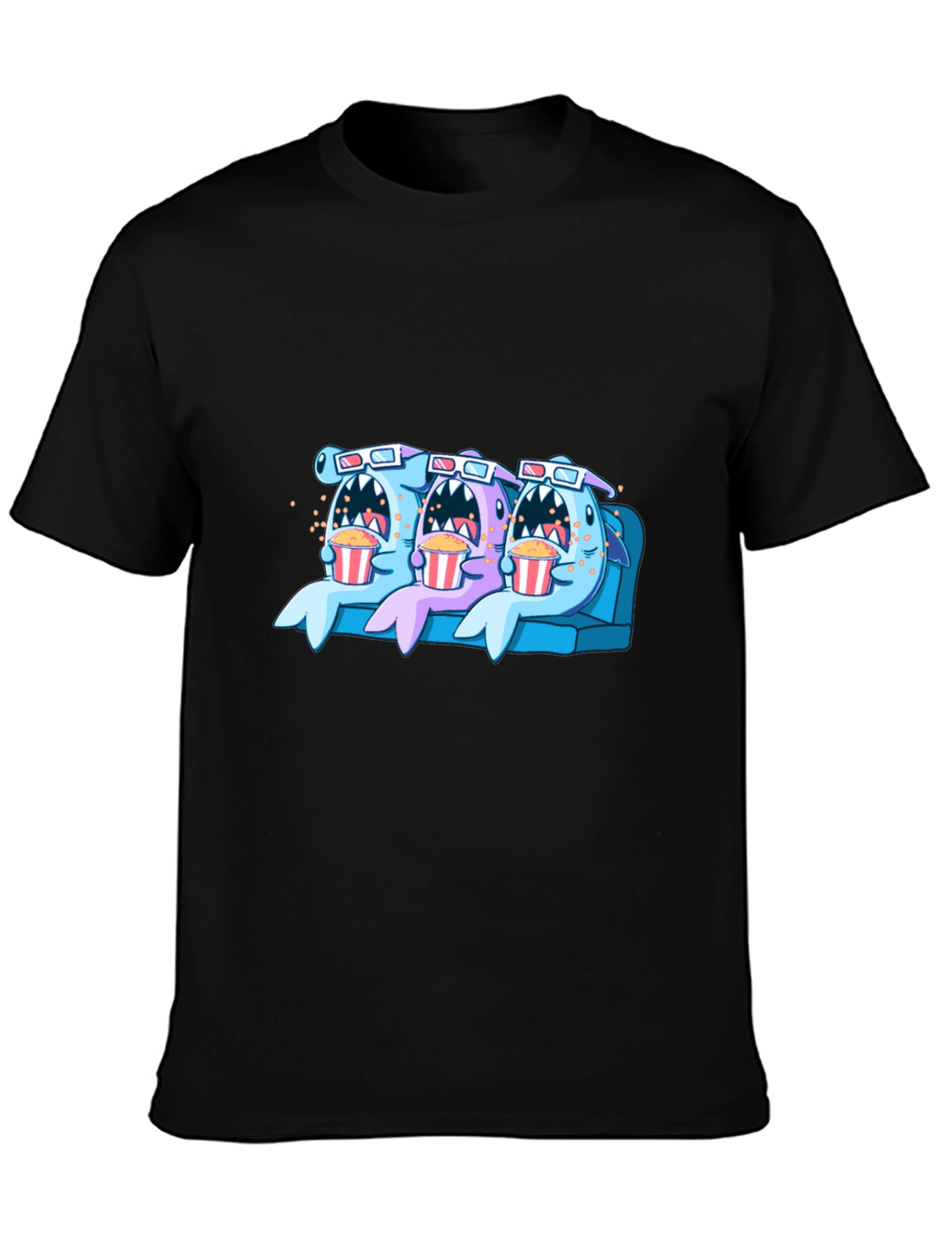Shark Movie Night Graphic Tee