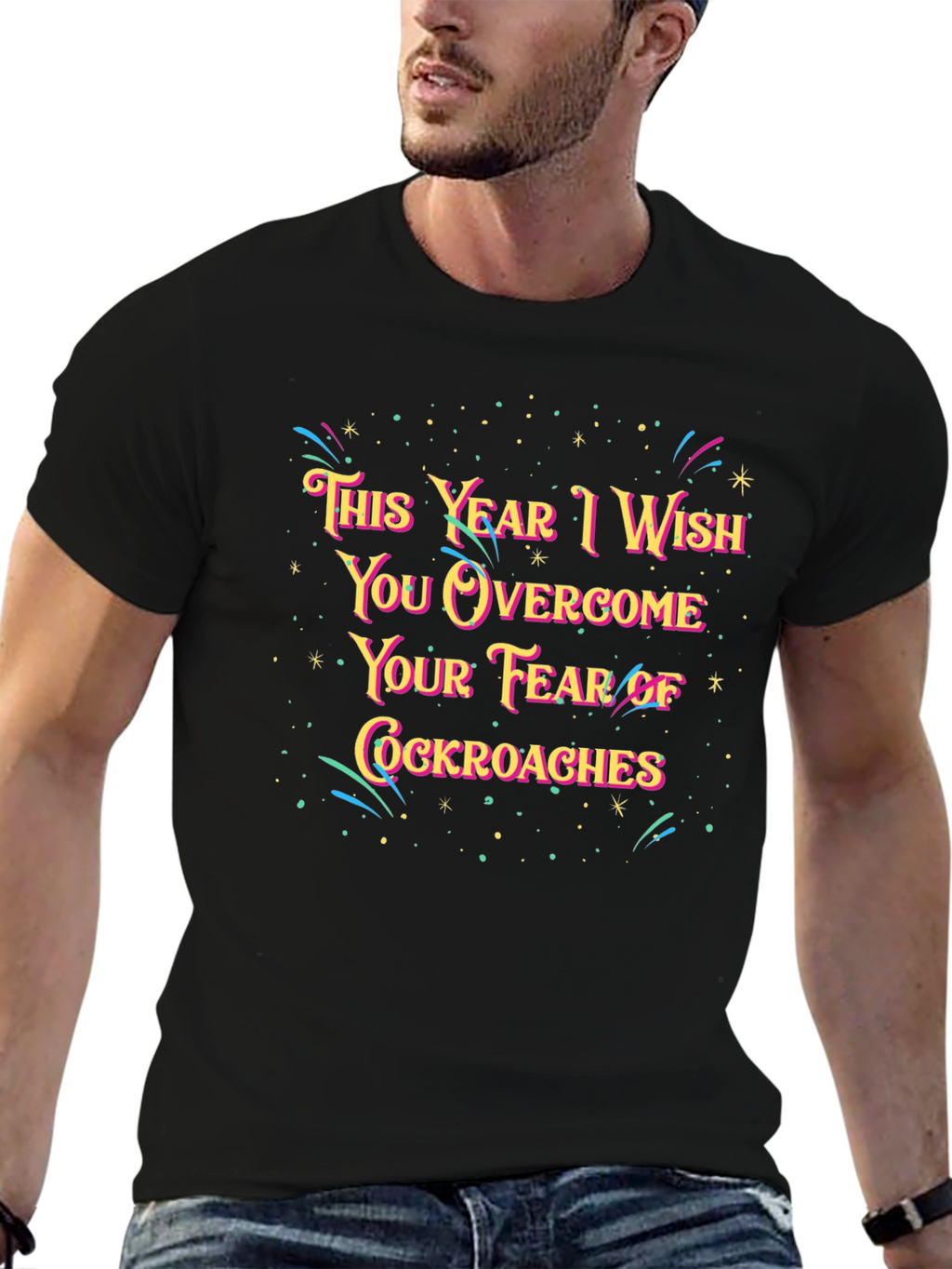 Funny New Year Cockroach Fear T-Shirt