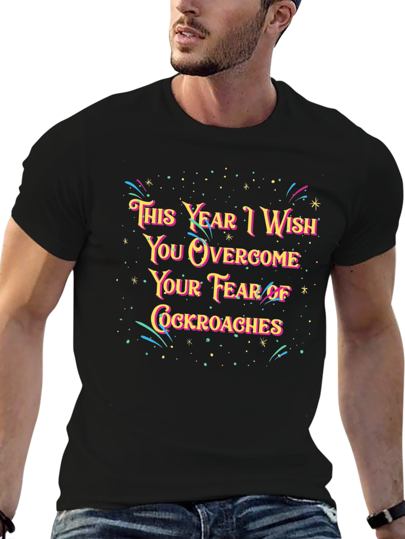 Funny New Year Cockroach Fear T-Shirt