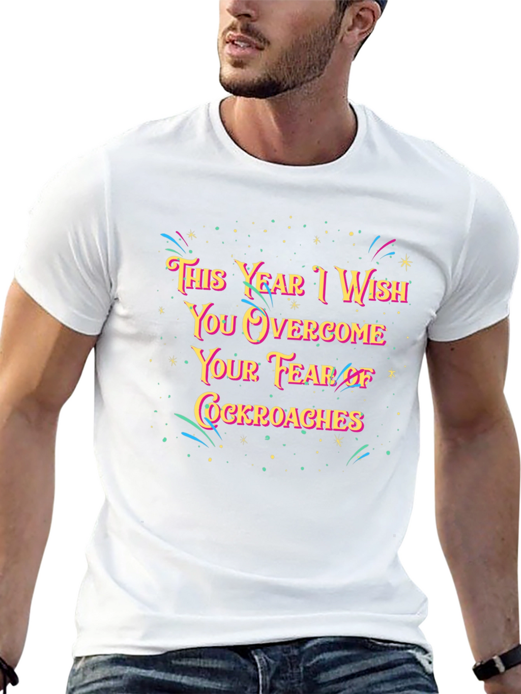 Funny New Year Cockroach Fear T-Shirt