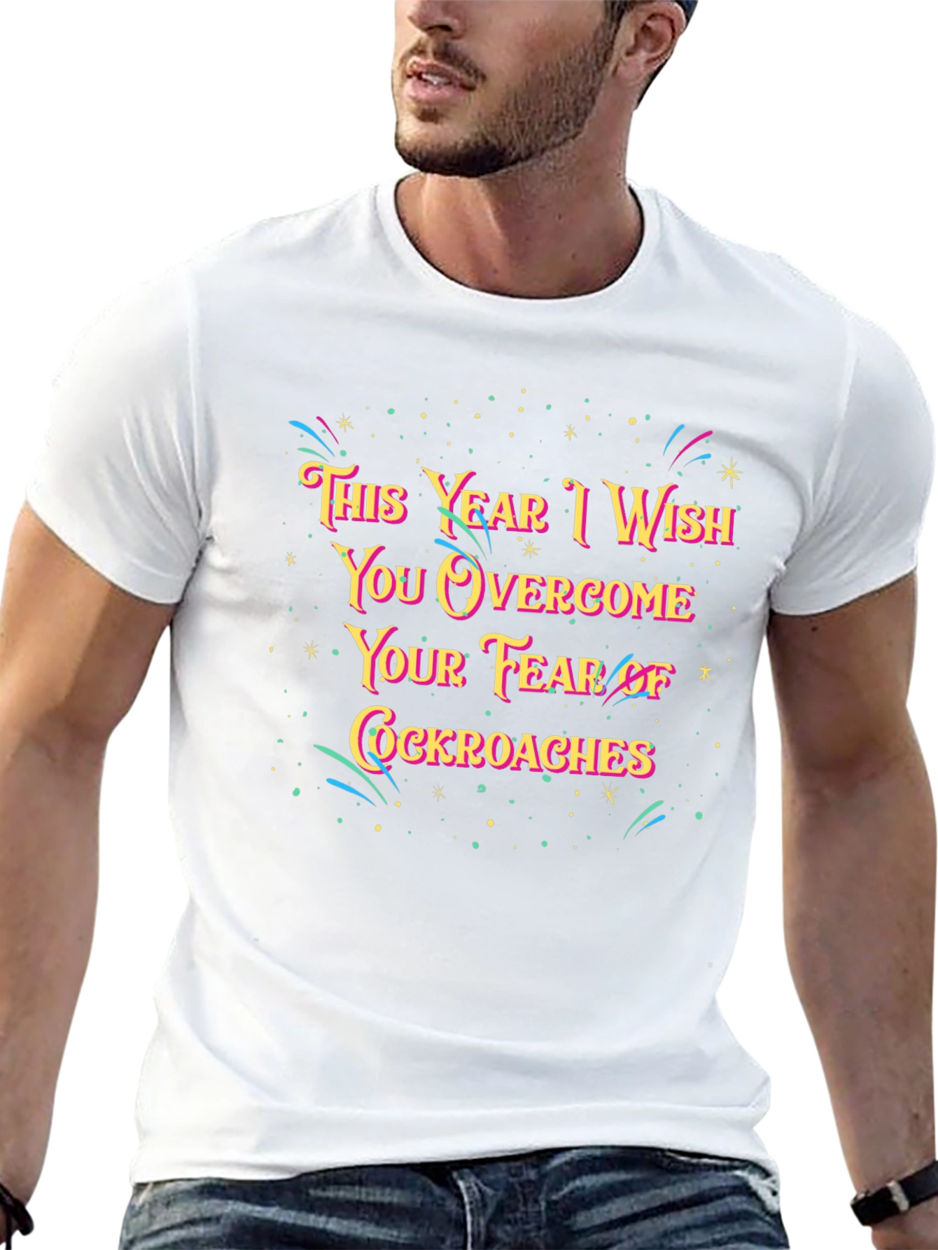 Funny New Year Cockroach Fear T-Shirt
