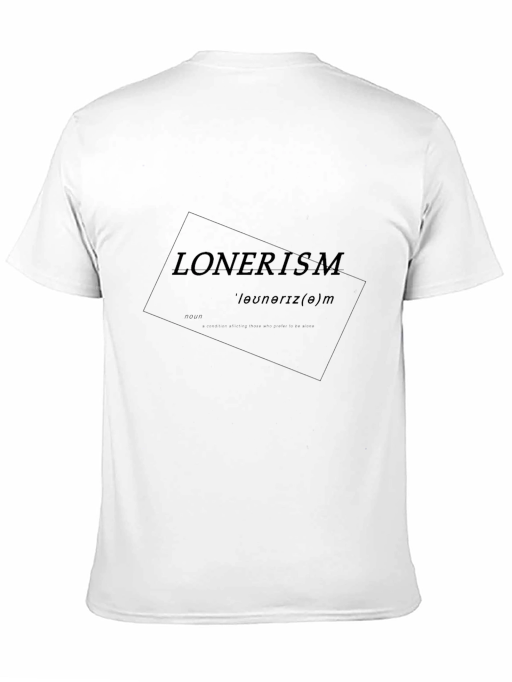 Lonerism Graphic Tee - Black Soft Cotton