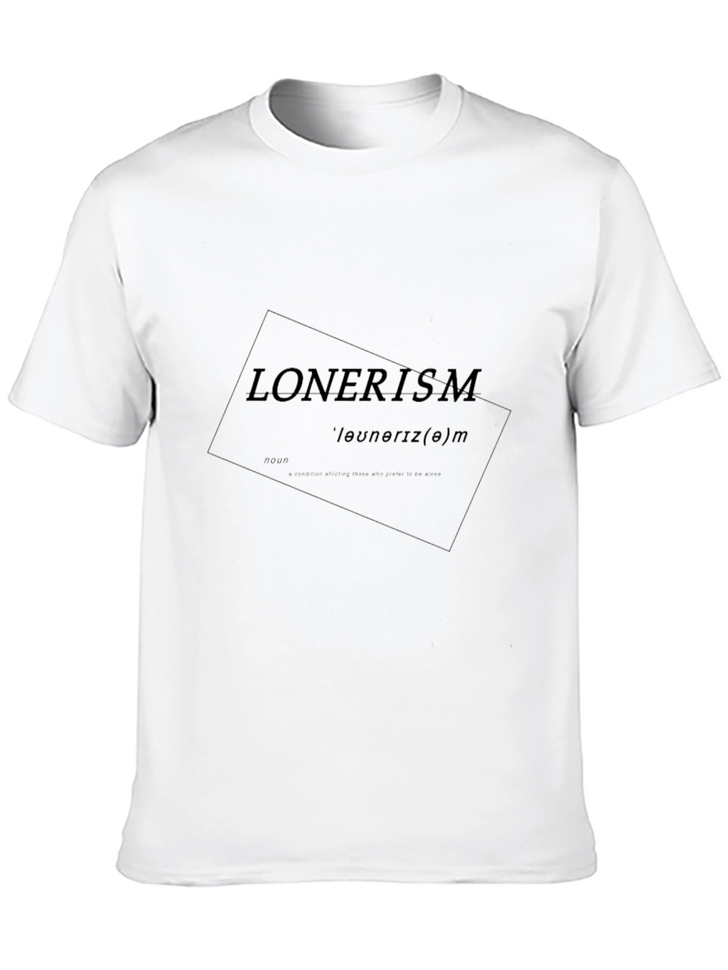 Lonerism Graphic Tee - Black Soft Cotton