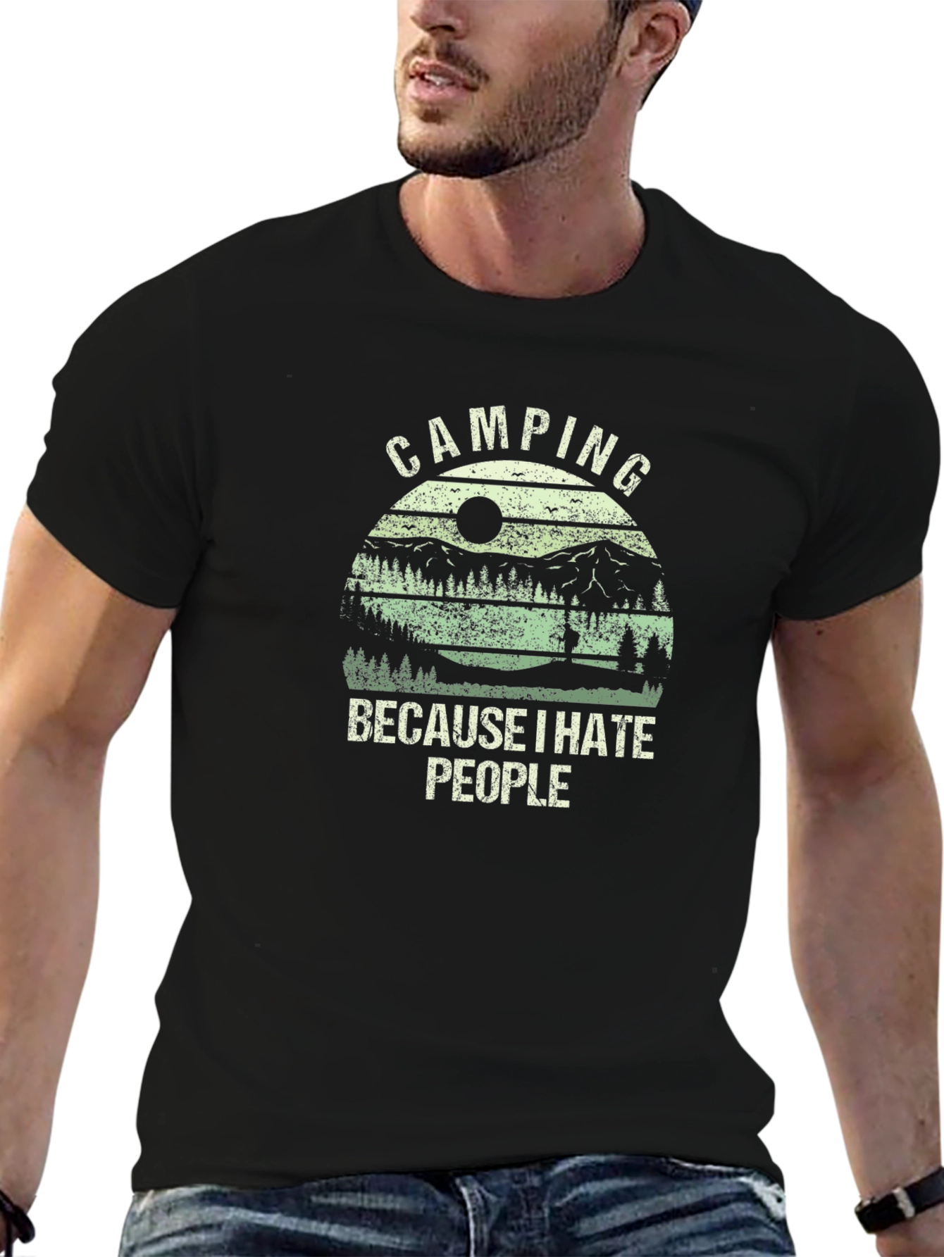 Camping Because I Hate People T-Shirt