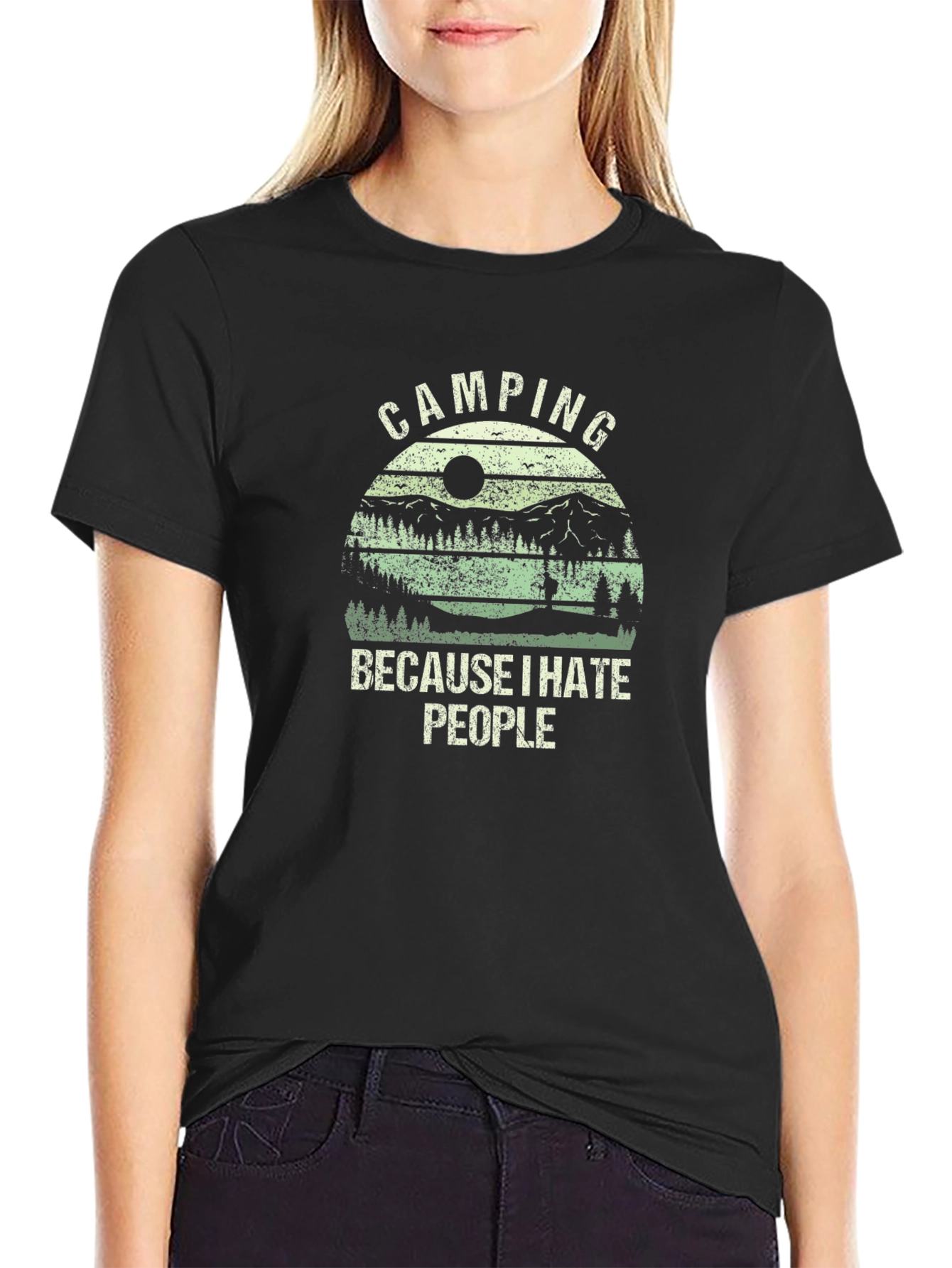 Camping Because I Hate People T-Shirt