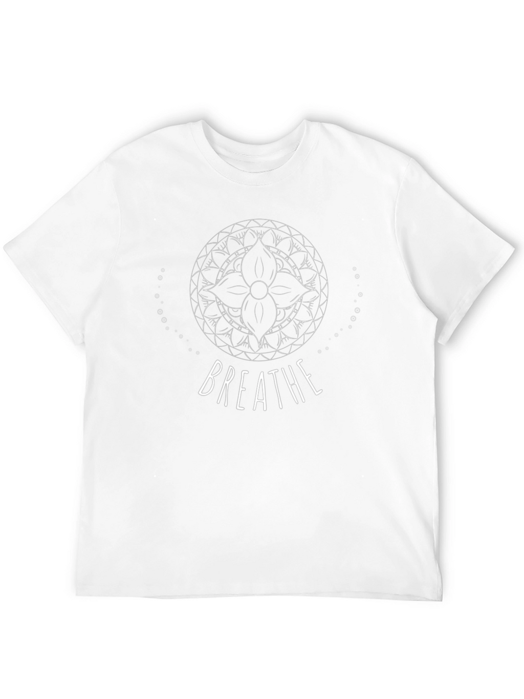 Breathe Mandala Graphic T-Shirt - Mens Black Tee