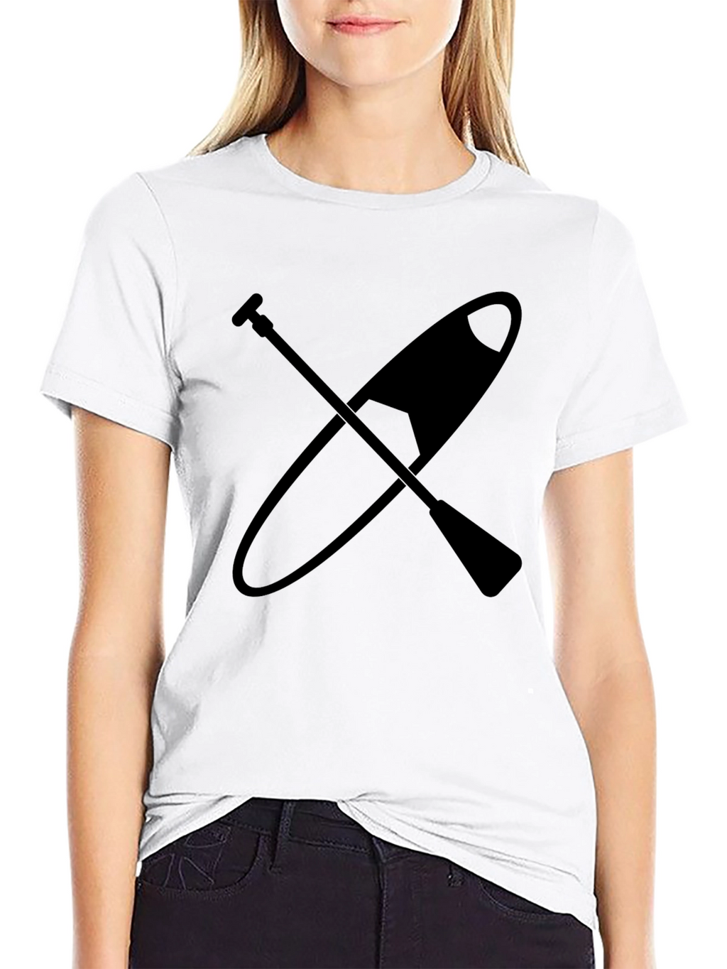 Paddle Board T-Shirt - Black Graphic Tee