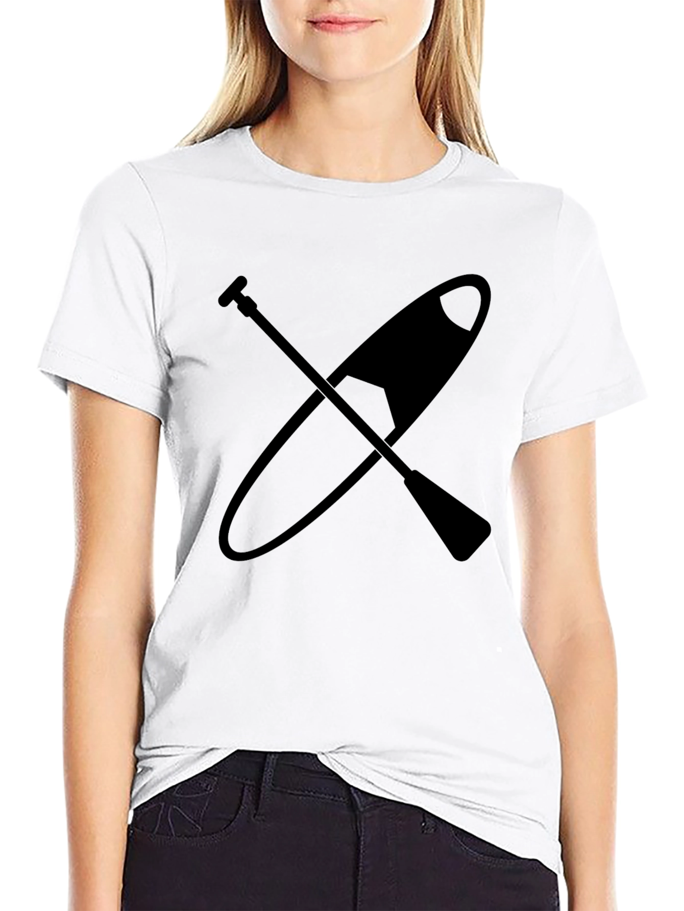 Paddle Board T-Shirt - Black Graphic Tee