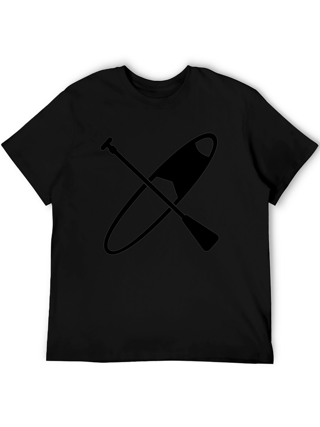 Paddle Board T-Shirt - Black Graphic Tee