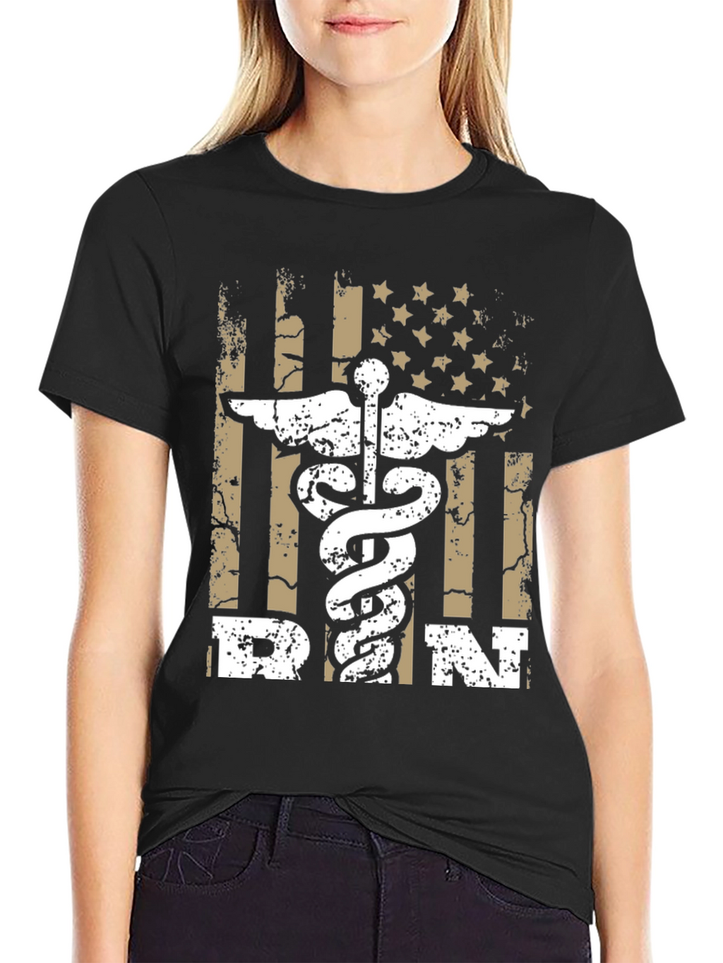 RN American Flag Graphic T-Shirt