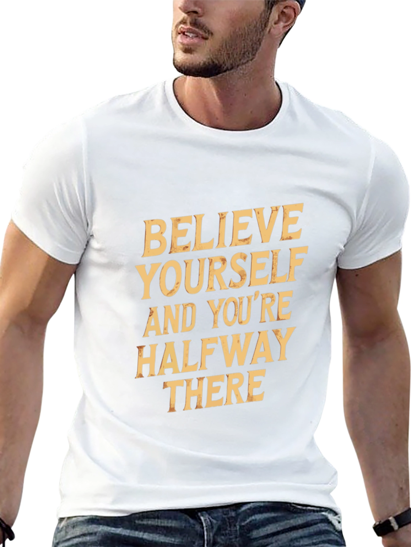 Believe Yourself Graphic Tee - Motivational T-Shirt