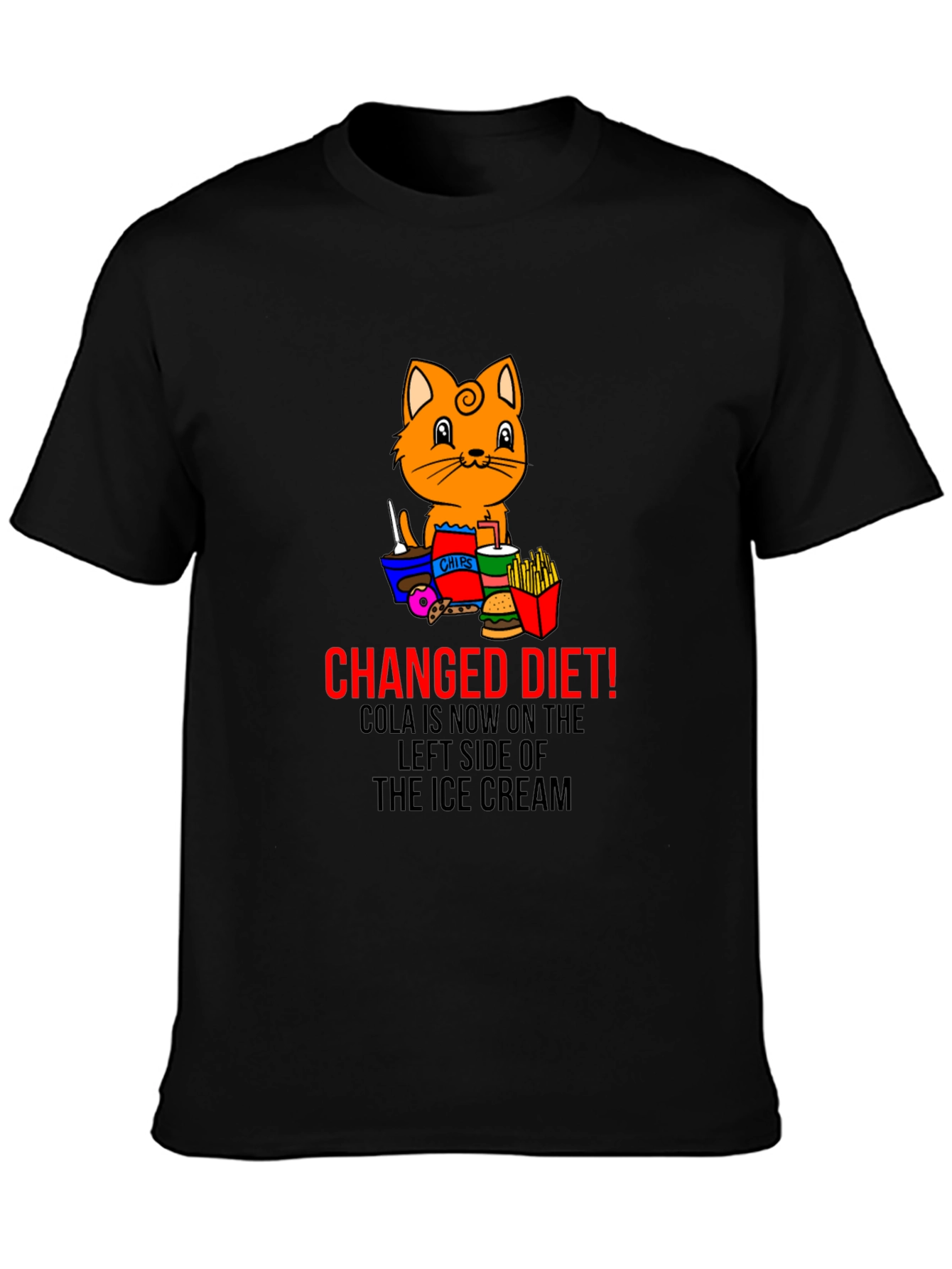 Changed Diet Cat T-Shirt