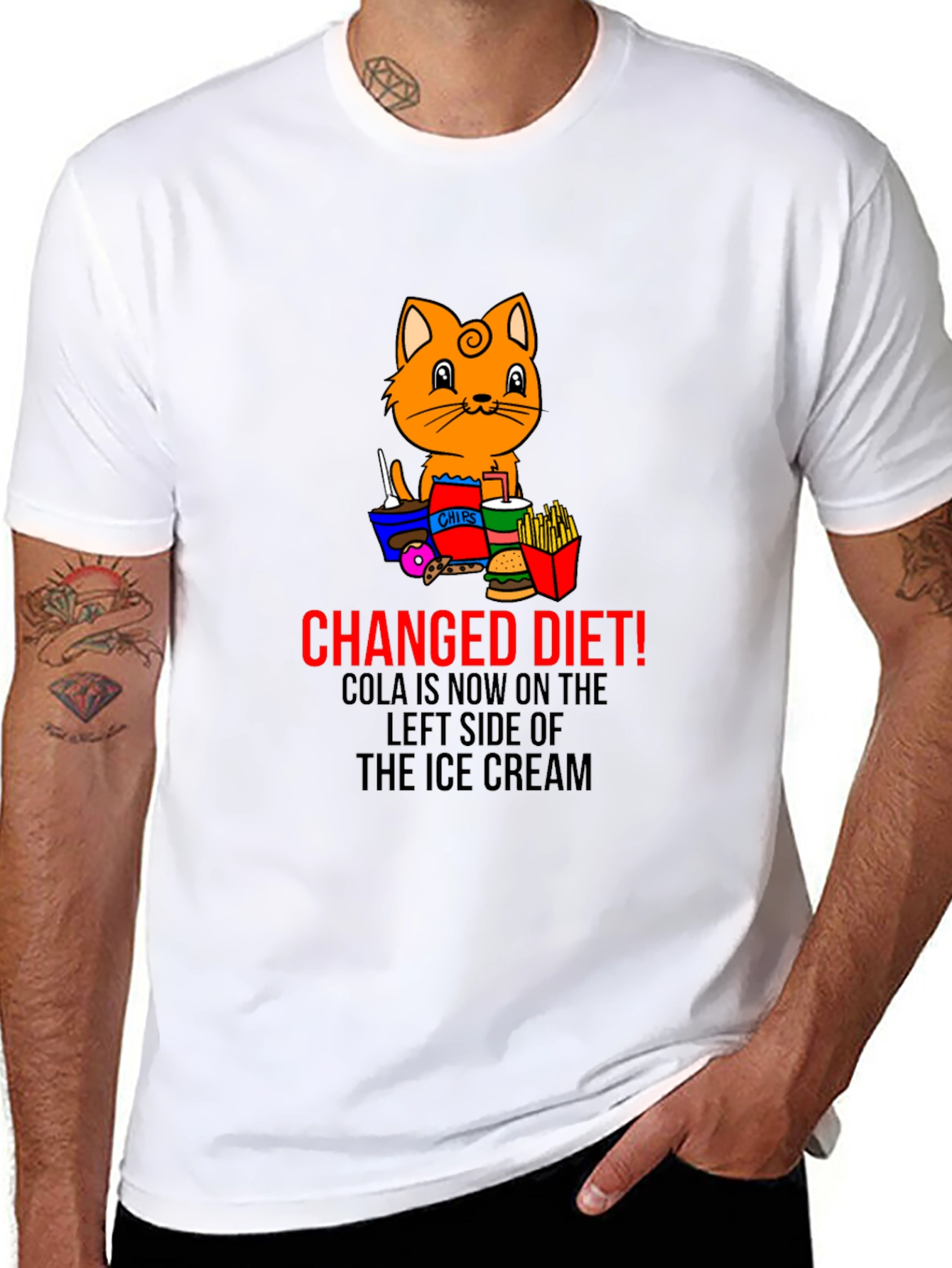 Changed Diet Cat T-Shirt