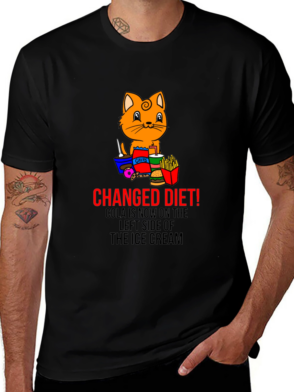 Changed Diet Cat T-Shirt