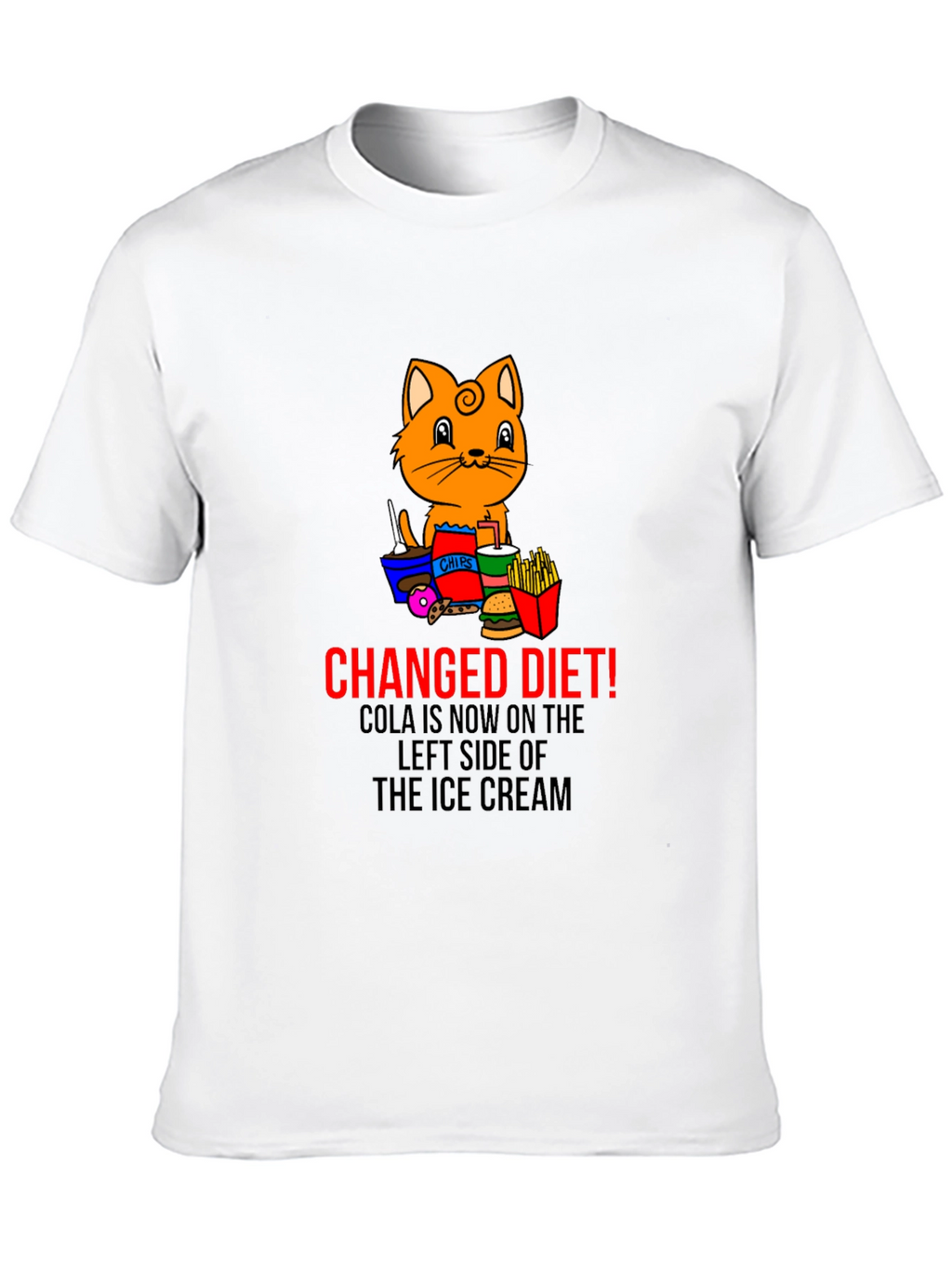 Changed Diet Cat T-Shirt