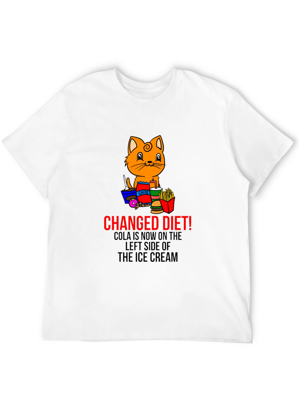 Changed Diet Cat T-Shirt