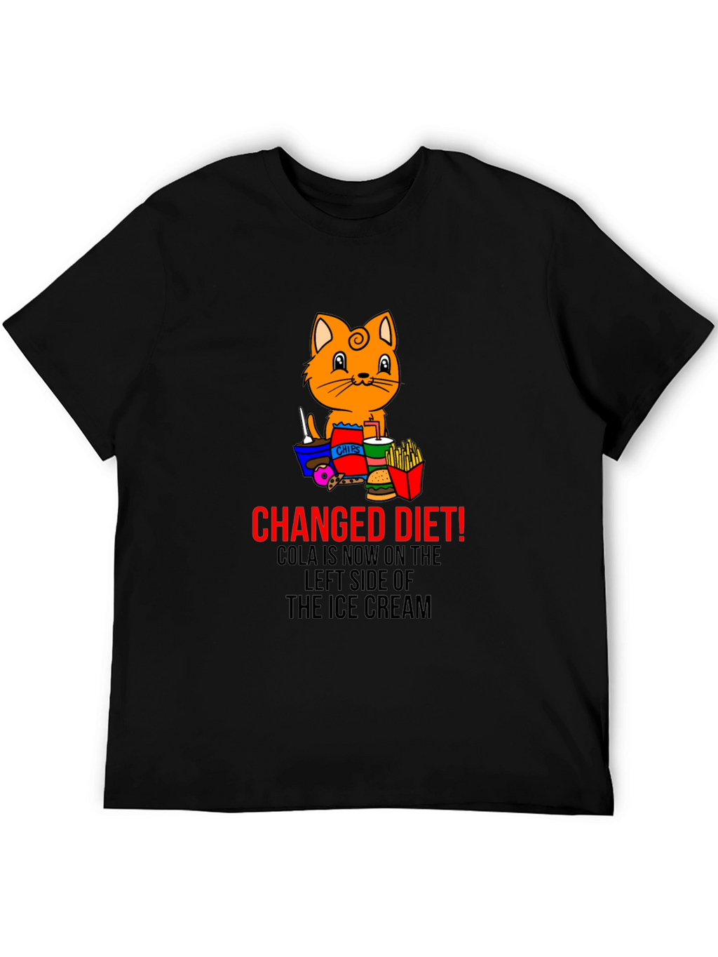 Changed Diet Cat T-Shirt