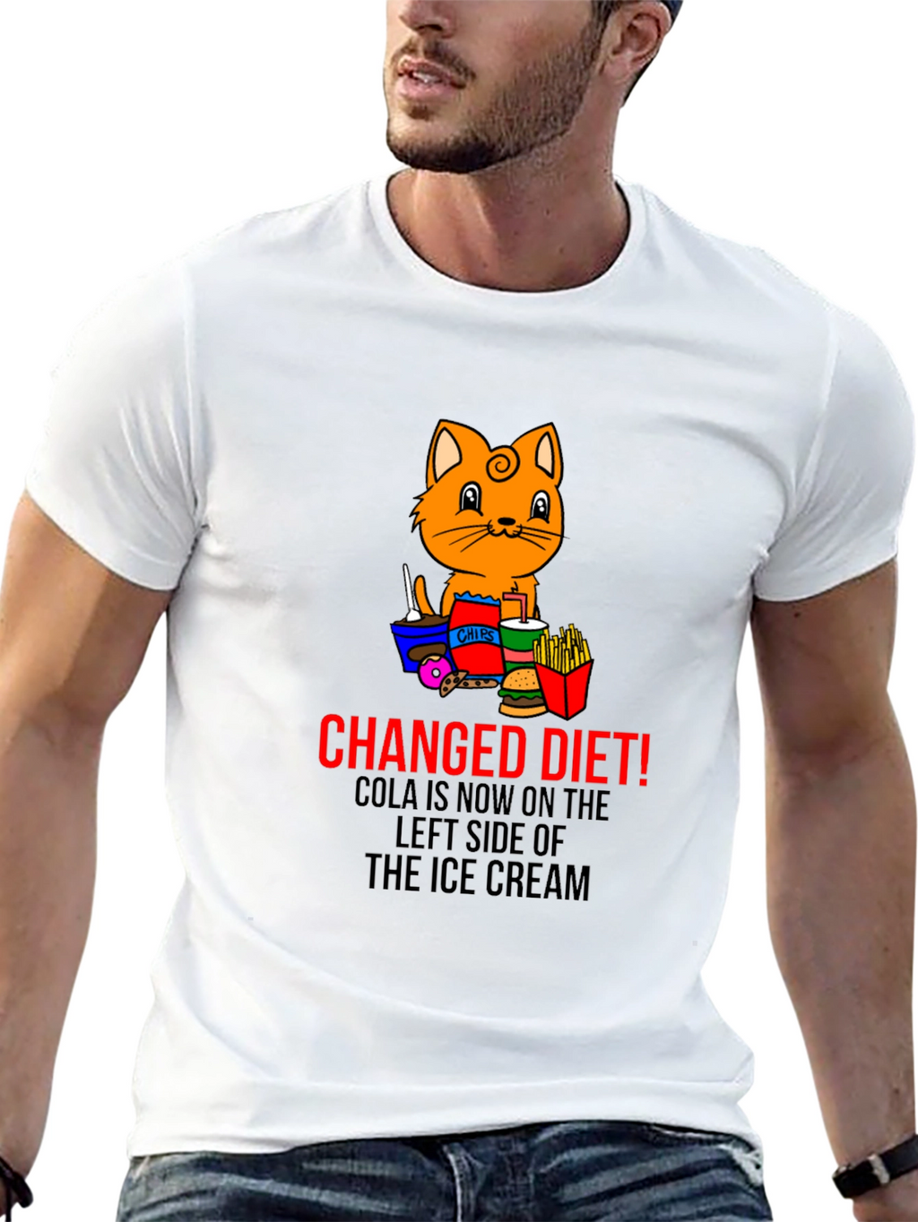 Changed Diet Cat T-Shirt