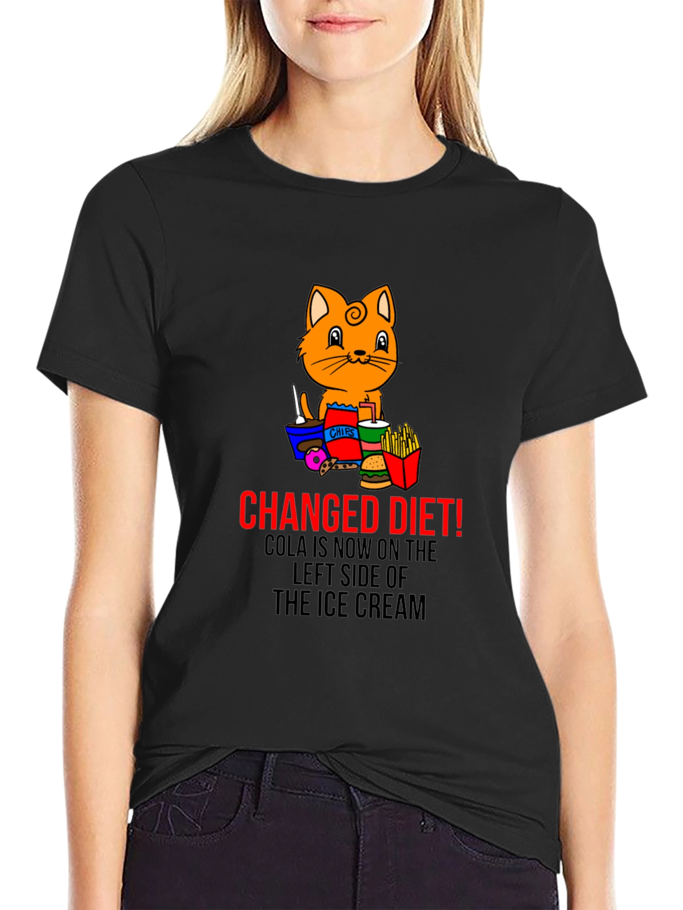 Changed Diet Cat T-Shirt