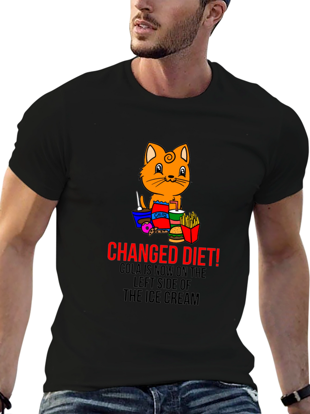 Changed Diet Cat T-Shirt