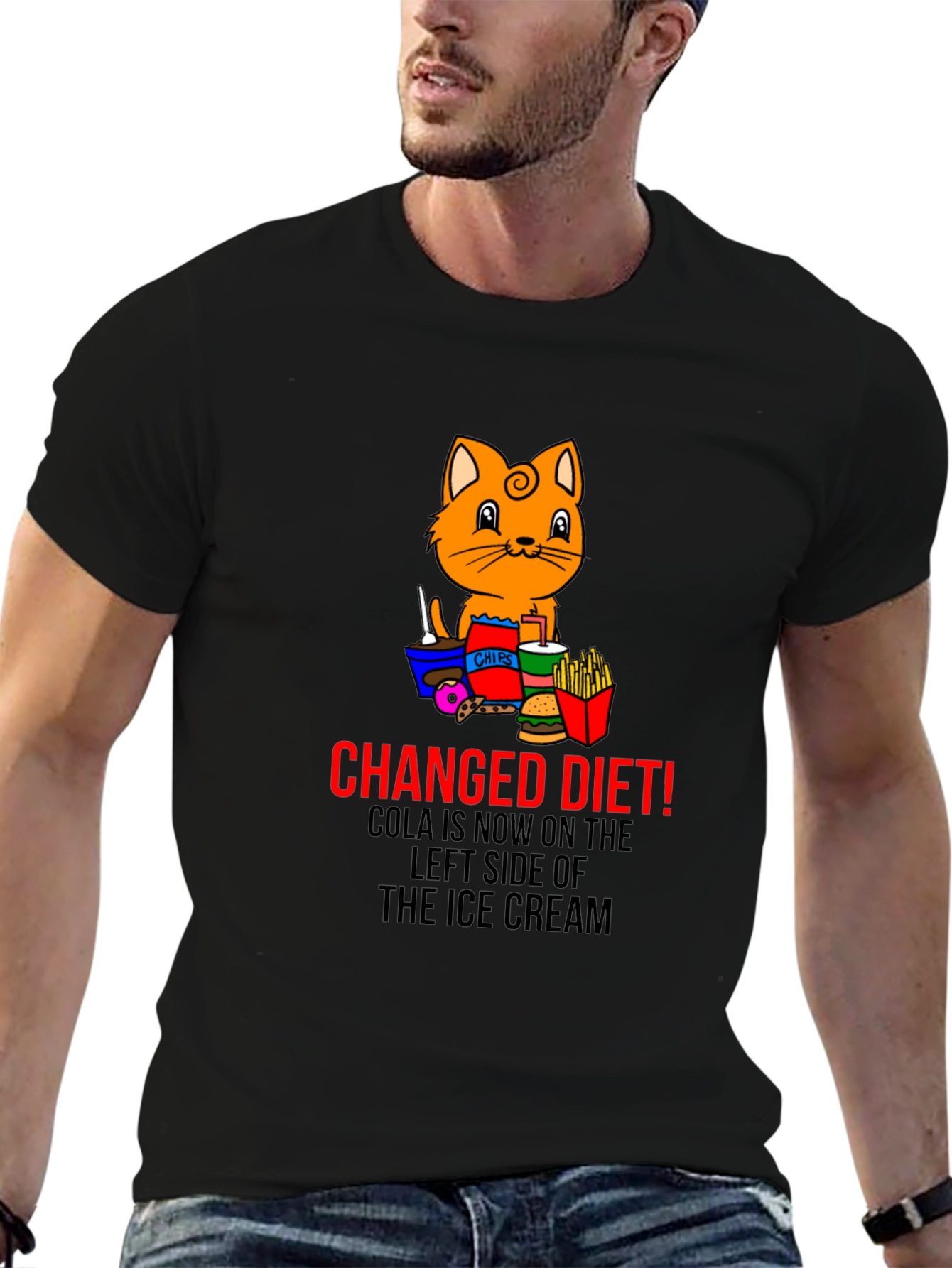 Changed Diet Cat T-Shirt