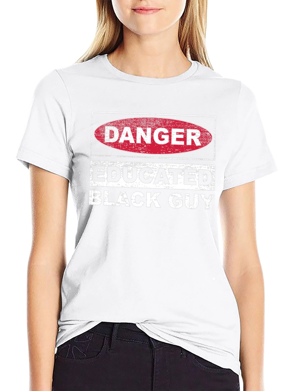 Danger Educated Black Guy Graphic Tee
