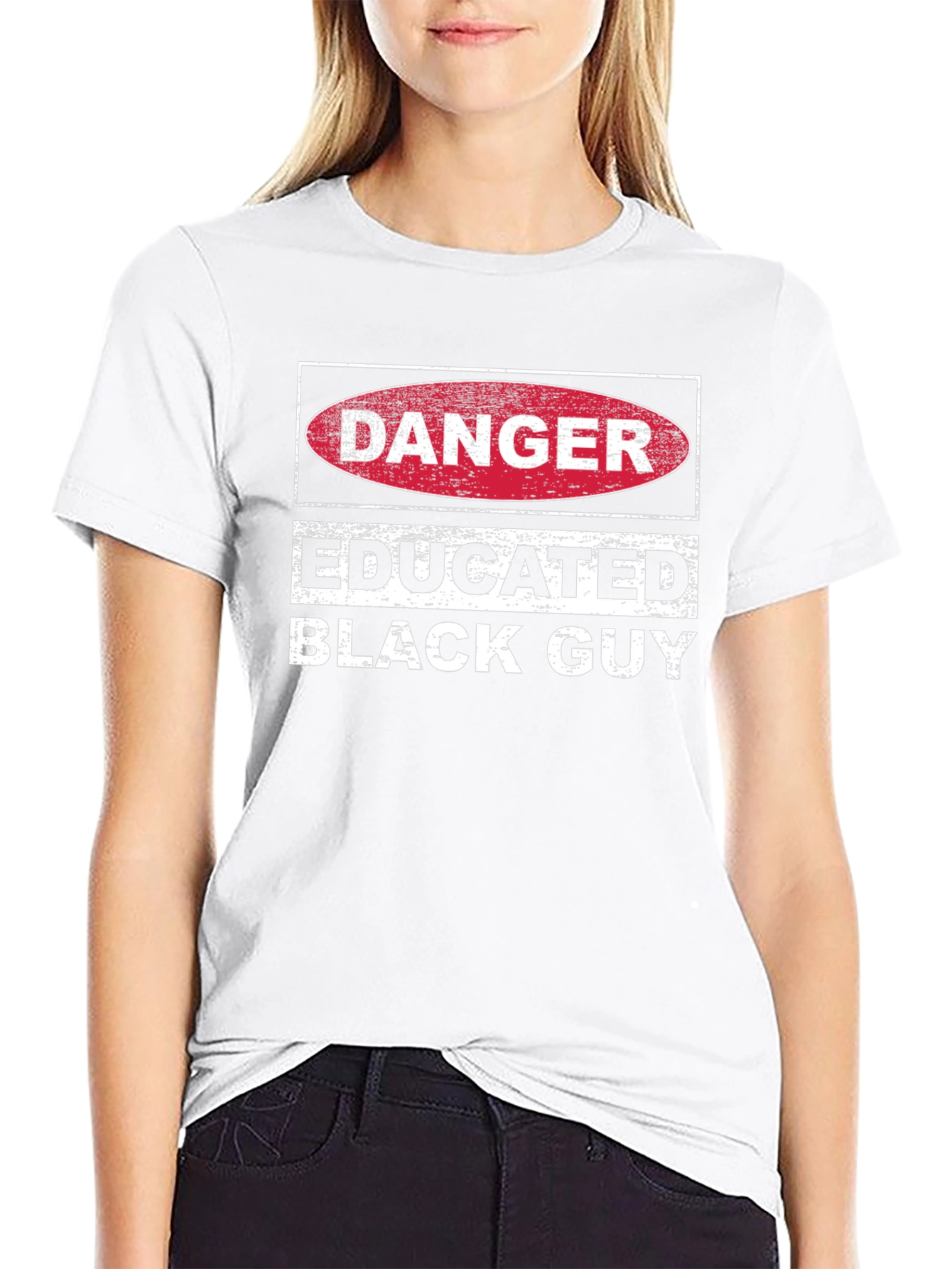 Danger Educated Black Guy Graphic Tee