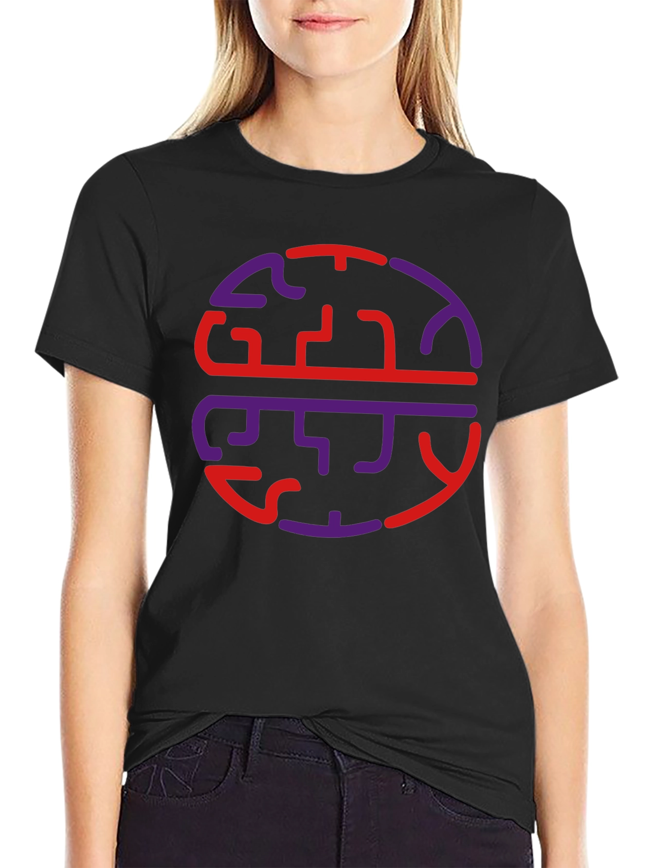 Abstract Brain Graphic Tee - Casual Wear