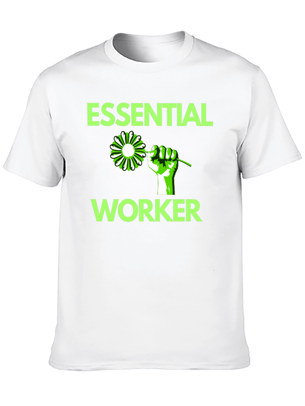 Essential Worker Graphic Tee - Black Cotton Blend