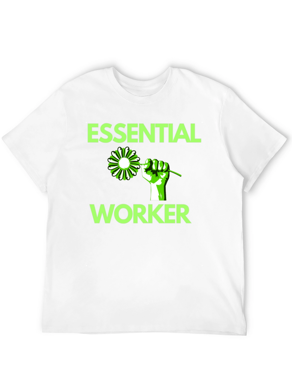 Essential Worker Graphic Tee - Black Cotton Blend