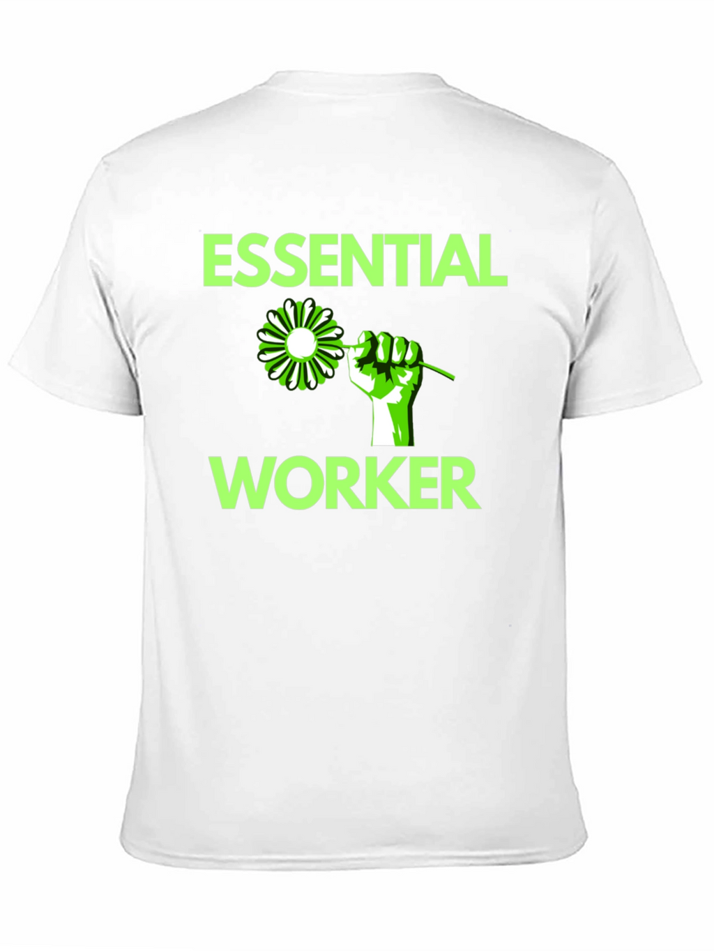 Essential Worker Graphic Tee - Black Cotton Blend