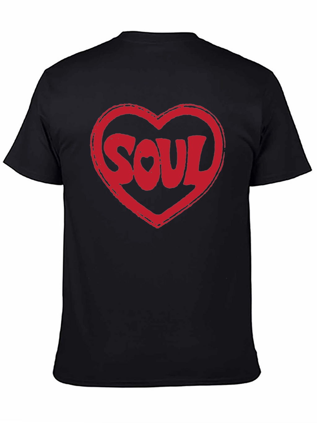 Soul Heart Graphic T-Shirt - Soft Black Tee