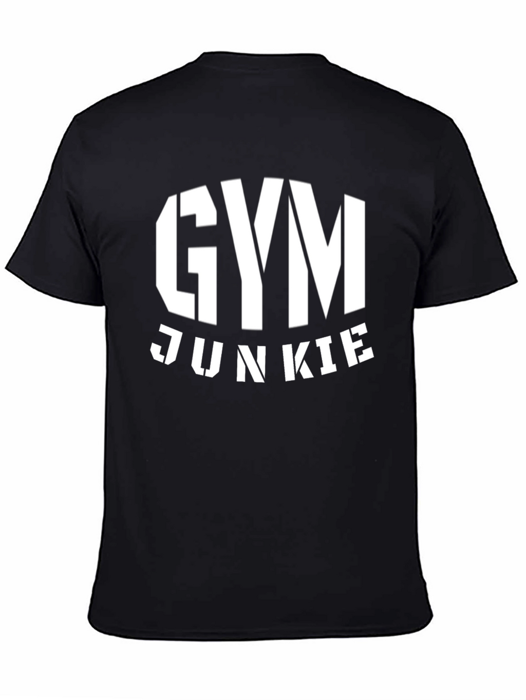 Gym Junkie Black Graphic T-Shirt