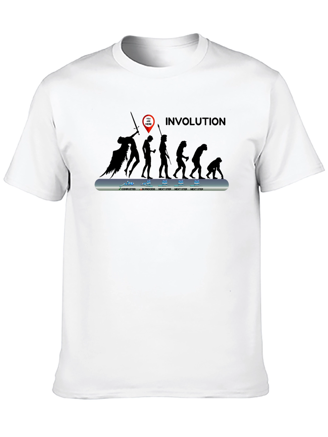 Involuted Evolution Mens Black T-Shirt