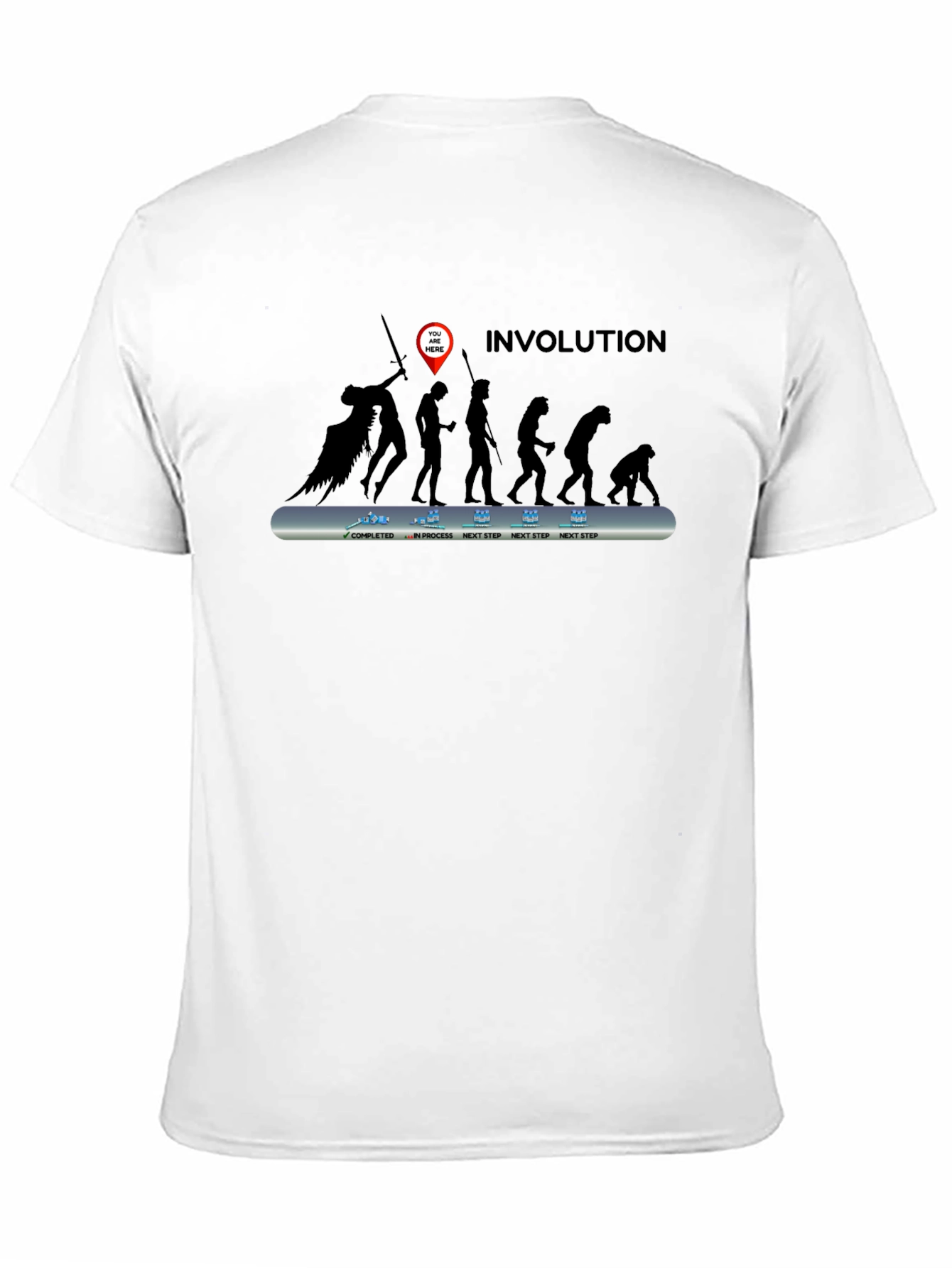 Involuted Evolution Mens Black T-Shirt
