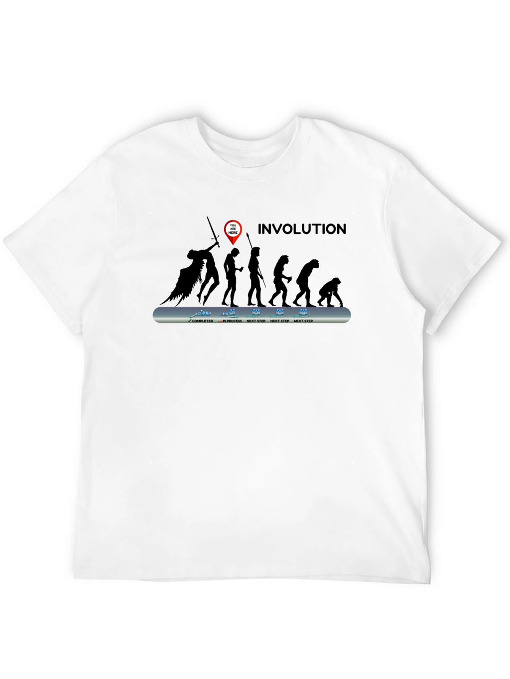Involuted Evolution Mens Black T-Shirt