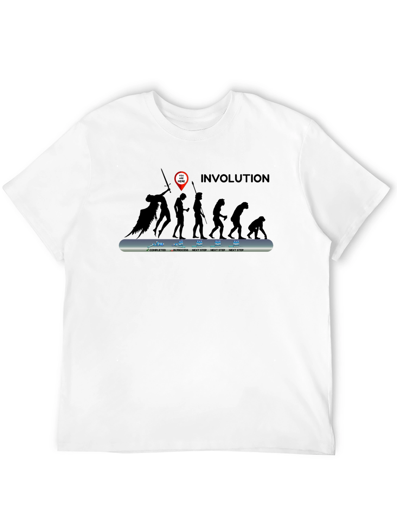 Involuted Evolution Mens Black T-Shirt