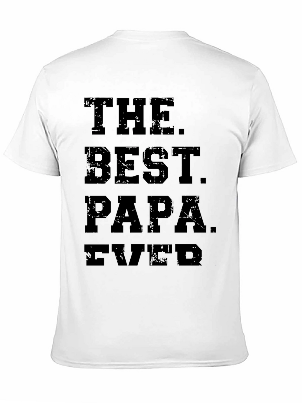 The Best Papa Ever Black Graphic T-Shirt