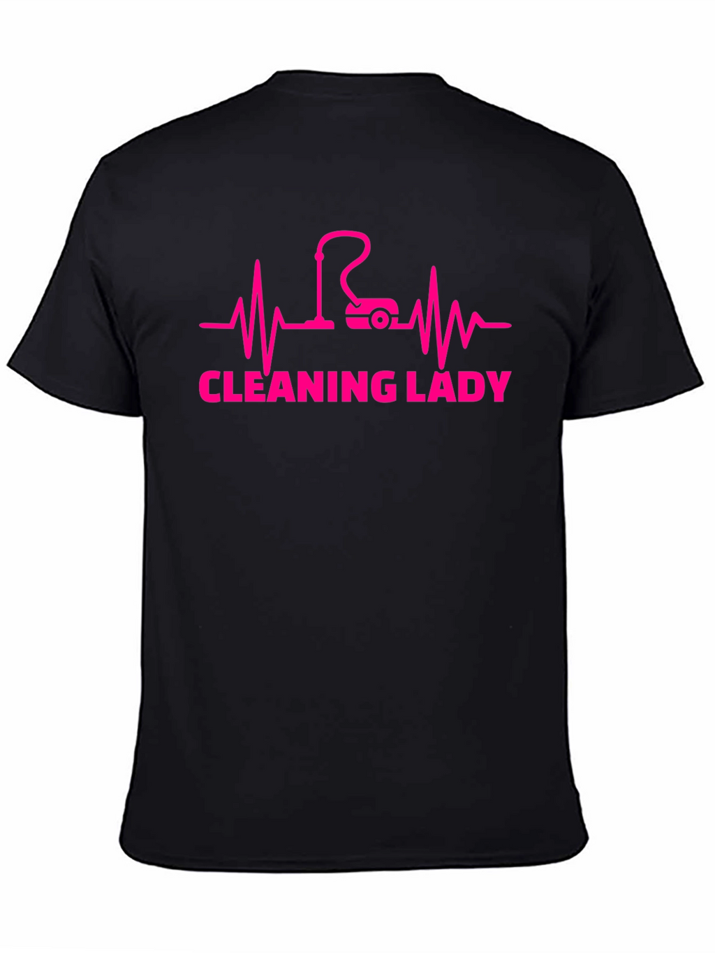 Cleaning Lady Heartbeat Graphic Tee - Black